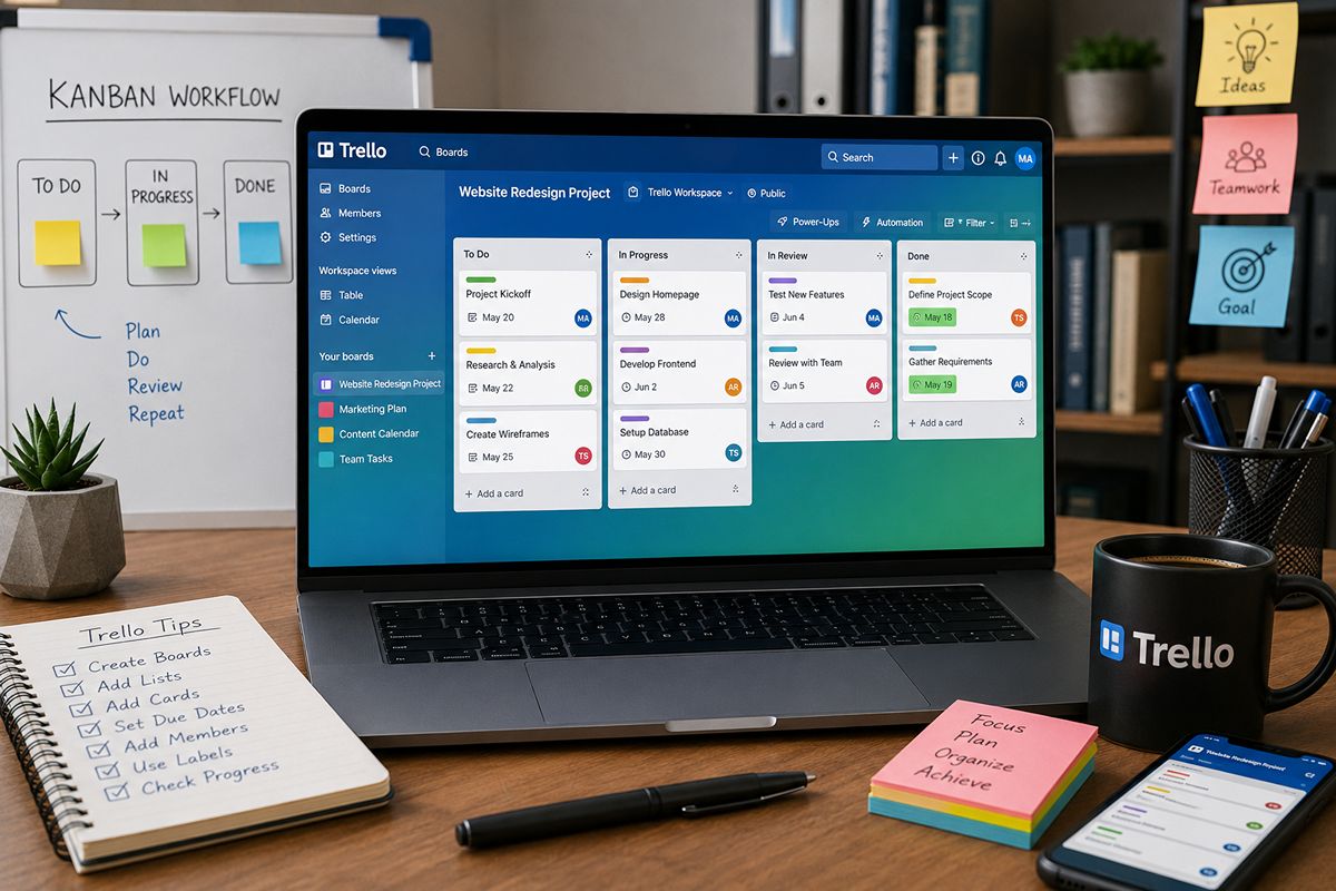 آموزش استفاده از نرمافزار Trello برای مدیریت پروژه آموزش استفاده از نرمافزار Trello برای مدیریت پروژه